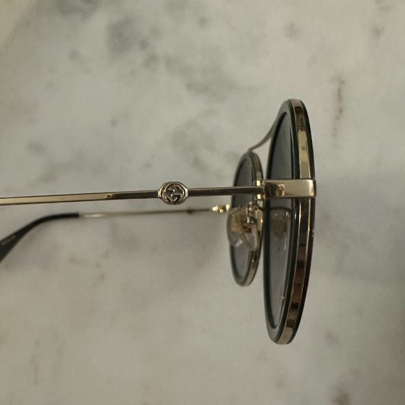 Gucci Round Sunglasses in Green/Red main image 4